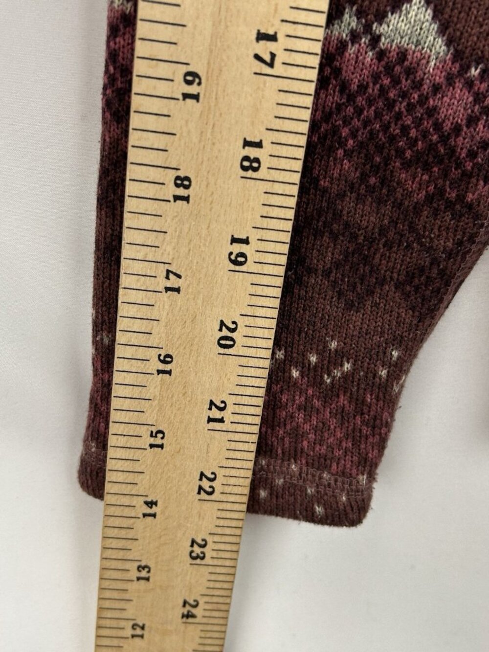 North Face Sweater Women’s M Printed Crescent Fleece Hooded Pullover Fair Isle - Picture 5 of 15